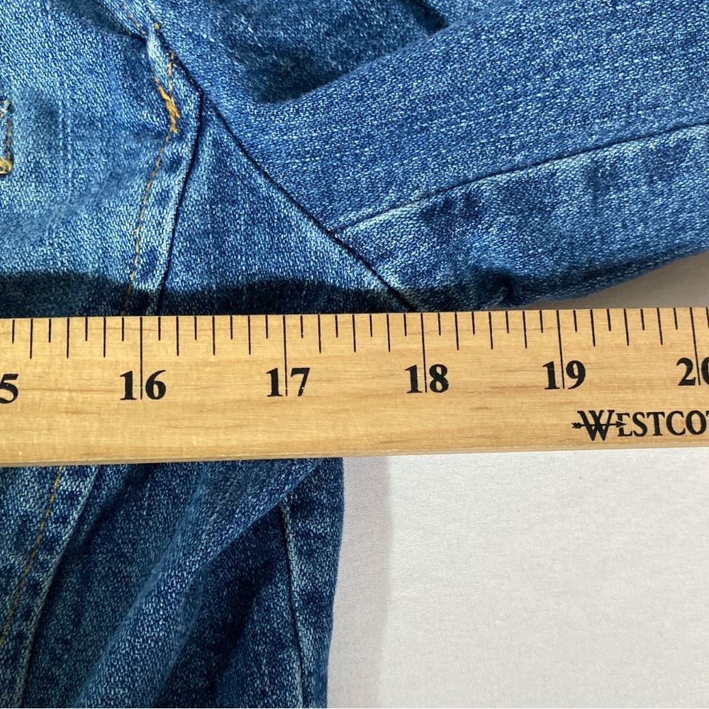 NY&CO Vintage Women's Blue Denim Blazer Jacket, Size Medium, Downtown Girl Core - Picture 7 of 10